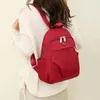 Schultaschen Kawaii All-Match-Rucksack mit großem Fassungsvermögen Koreanische Version Einfache Aufbewahrungstasche Zurück zum Bürobedarf Nettes Briefpapier Reisen