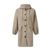 Trench-Coat pour femmes, coupe-vent élégant, veste d'hiver à capuche, vêtements d'extérieur amples, Style coréen, Abrigos Para Mujeres 240110