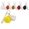 Keychains 6 PCS Sport Key Ring Keychain Accessories Decoration For Boys Girls Team Party Favor Birthday Goody Bags Pendent