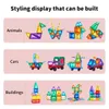 Romboss 75 cm Square Creative Magnetic Building Blocks Toys For Kids ABS Plastic Enlightenment Education Puzzle 240110