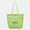 Shoulder Bags Casual Hollow Str Tote Bag Designer Letters Paper Woven Women Shoulder Bags Handmade Summer Beach Handbag Large Capacity Pursecatlin_fashion_bags