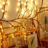 1PC 96LED Tree Branch Light, do dekoracji ściany komputerowej, 8 trybów, zasilane przez USB Świąteczne drzewo winoroślne, świąteczne dekorację nocną światło, światła dekoracyjne na zewnątrz