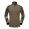 Armé taktisk skjorta man skjorta militär stridsskjorta långärmad skjorta män jagar cothes kamouflage skjortor paintball t skjortor 240109