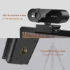 Веб-камеры Веб-камера 4K 2K Веб-камера 1080p Мини-USB-камера 15-30 кадров в секунду Веб-камера Full Hd с микрофоном Штатив Автофокусировка Веб-камера для ПК НоутбукL240105