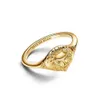 est Gold Plated Unique Metal Blend Lion Hear Me Roria Ring for Women's Anniversary Party Birthday Gift for Jewelry Making 240109