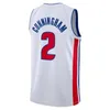 2 Cade Cunningham Jaden Ivey Basketball Jersey Retro Joe Dumars Dennis Rodman Isiah Thomas Grant Hill 2023 2024 City