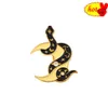 Snake with Moon Sun Miecz Bluges Brooch Brooch Enamel Pins Dżins