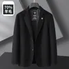 Boutique XL-8XL Men Fashion Business النسخة الكورية من الصوف البريطاني على الوجهين على الطراز البريطاني غير الرسمي