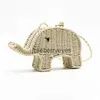 Сумки на плечо с рисунком слона, уличная сумка, шикарная женская сумка через плечо, пляжная тканая мини-мильная повседневная сумка через плечо Purseblieberryeyes
