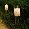 Lâmpadas de assoalho 1 pc mosaico solar plug-in LED luzes noturnas ao ar livre impermeável iluminação decorativa de jardim