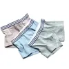 PCS 4 män boxare trosor shorts bomullsbyxor pojkar undies bekväm randiga underbyxor underkläder sexiga stammar s m l xl 2xl 3xl 240110 x 2x 3x 20110