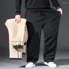 Men's Pants Winter 10XL Oversize Casual Men Thick Warm Trousers Baggy Joggers Outdoor Hiking Working Swearpants Male Man