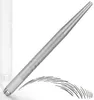 Stylo de maquillage permanent professionnel en argent entier, broderie 3D, tatouage manuel, microlame pour sourcils, 50 pièceslot3325576