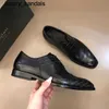 Berluti Business Leather Shoes Oxford Calfskin Handgjorda toppkvalitet Alessandro Galet med tre gemensamma snidade mönster Formalwq 5Uol