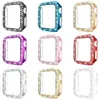 Akcesoria 5PCS Luksusowe Diamond Women PC PC Okładka na Apple Watch Case Series 6 SE 5 4 3 Bling Bumper 40 mm 44 mm 38mm 42 mm FHXRG Shell