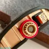 RichardMill RM50-01 Orologi da uomo Tourbillon NTPT Orologio meccanico manuale in fibra di carbonio/oro rosa 18 carati FUN B5