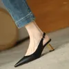 Модельные туфли, женские остроконечные сандалии, летние удобные нескользящие однотонные легкие офисные туфли на высоком каблуке, Sapatos Femininos