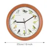 Horloges murales horloge d'oiseau avec décor suspendu sonore pour le bureau de table de murs