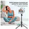 Selfie Monopods TELESIN 51.2/1.3M Selfie Stick Tripod with Remote Extension Vlog Pole Monopod w/Phone Holder Clip for Phone Action Camera YQ240110