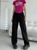 여성용 바지 카프리스 캐주얼화물 바지 아메리칸 스타일 인식 포켓 디자인 높은 허리 세련