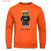 Men's Hoodies Sweatshirts Teddy Bear In Black That Is My Happy Color Hoodie Mens Harajuku Hip Hop Top Sport Warm Sportswears Pullover Fleece Hoodies Men T240110