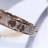 2024 Nieuwe Sieraden Drie Rij Diamanten Armband met Geschenkdoos Klassiek Rose Goud Zilver Armband Sieraden Valentijnsdag cadeau