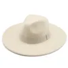 Fedora Hüte für Frauen 9,5 cm Breite Krempe Kleid Männer Kappen Filz Hut Panama Kirche Hochzeit Band Band Männer Hut Sombreros De Mujer 240110