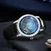 ساعات المعصم forsining Starry Sky Watches Fashion Star Towing Dial Luxury Luxury Automatic Watch for Men Leather Leather Strap