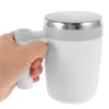 Verres à vin, tasse à mélange automatique, café, mélangeur automatique, tasse magnétique en acier inoxydable avec couvercle