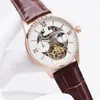 Mens Watch Hollow Out Automatic Mechanical Movement Wristatch 42mm Leather Strap Waterproof Designer Multiple Colors Gentleman Business Watches