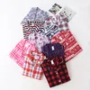 Plus Size 100% geborsteld katoenen pyjama sets Vrouwen winter sping mode plaid Lange mouwen nachtkleding pyjama pakken 240110