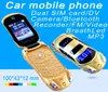Ontgrendeld nieuwste aankomst Super Mini-telefoons Autosleutelmodel Student Flip Luxe mobiele telefoon Childrend039s Speelgoed Dual Sim-kaart Cartoon3226758