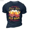 Men's T-Shirts Harajuku Fashion Beer Print Men's T-shirts Summer Men's Clothing Short Sleeve Tee Shirt Men Oversized T-Shirt Male Camiseta 6xlL240110