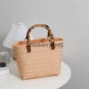 Totes Neue tragbare Tasche mit großem Fassungsvermögen, Retro-Seidenschal, handgewebt, weibliches Wildgemüse, Basketblieberryeyes