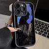 携帯電話のケースダーク面白いモンスター猫フォックスファックスクリエイティブ電話ケースiPhone 15 14 13 11 11 12 Pro Max 7 8 Plus XS XS Max XR ShockProof Back Coverl240110