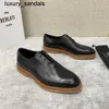 Berluti Business Leather Shoes Oxford Calfskin Handgjorda toppkvalitet 23 BERLUTI 3CM Tjock sula upphöjd upp Derby Trendy Urban StyleWQ An8y