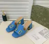 Luxury Slipper designer beautiful platform high heels women's sandals fashion summer leisure comfortable leather office dress shoes Roman thick heel