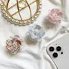 Korea 3D Conch Shell Flower Phone Holder Expanding Grip Stand For iphone 15 14 13 Pearl Universal Smart Lazy Bracket 50pcs