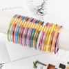 Charm Bracelets 5 Pack Shiny Soft Silicone Glitter Filled Jelly Bangles Women Sparkling Boho Style Fashion For And Girls