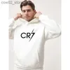 Survêtements pour hommes CR7 Sweat à capuche imprimé Survêtements Sweats à capuche et pantalons en molleton Ensemble Pull à capuche Sweat-shirt Sport Marque Vêtements Survêtement Pantalon de survêtement Q230110