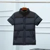 Chalecos para hombres Parkas Chaleco Hombres Manga corta Chaqueta gruesa Sólido Casual Viejo Cálido A prueba de viento Patchwork Chaleco Outwear Masculino 6XL 2024