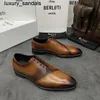 Berluti Business Skórzane buty Oxford Calfskina Ręcznie robione najwyższej jakości wenezia splicowane ręcznie robione kolory Formalwq