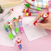 50pcs Christmas 4 Color Ballpoint Pen School Pens for Writing Pens to Write Kawaii Stationery Ball Point Pen Cute 240109