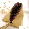 Packing Bags Wholesale Cute Mini Wallet Women Coin Purse Canvas Retro Dumplings Female Zipper Sailboat Money Storage Pouch Bag Drop Dhafh