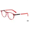 Montature per occhiali da sole Belight Optical Donna Uomo Arancione Acetato Fantasia Forma ovale Stella Rivetto Design Montatura per occhiali Precription Lente HP229