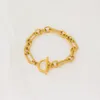 bracelet necklace jewelry fashion 18K gold stainless steel chain bracelet cross-border trend non-fading bracelet necklace jewelry wholesale