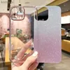 Handyhüllen für Samsung Galaxy A54 A53 A52 A13 A34 A33 A24 A52S A14 5G 4G Hülle Luxus Gradient Glitter Plating stoßfeste klare TelefonabdeckungL240110