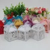 선물 랩 50pcs/lot Lase Cut Bride Groom Wedding Sweets Candy Box 손님 박스 페이퍼 포장 베이비 샤워 초콜릿 쿠키