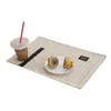 Table Mats Kitchen Placemats Nonslip Woven Centerpiece Decor Washable Linen Placemat Heat Resistant Y5GB