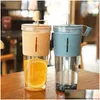 Bouteilles d'eau Tasse de jus transparente bouteille créative outils de boisson tasse de thé de voyage 700 ml café accessoires pour la maison livraison directe portable Otx9I